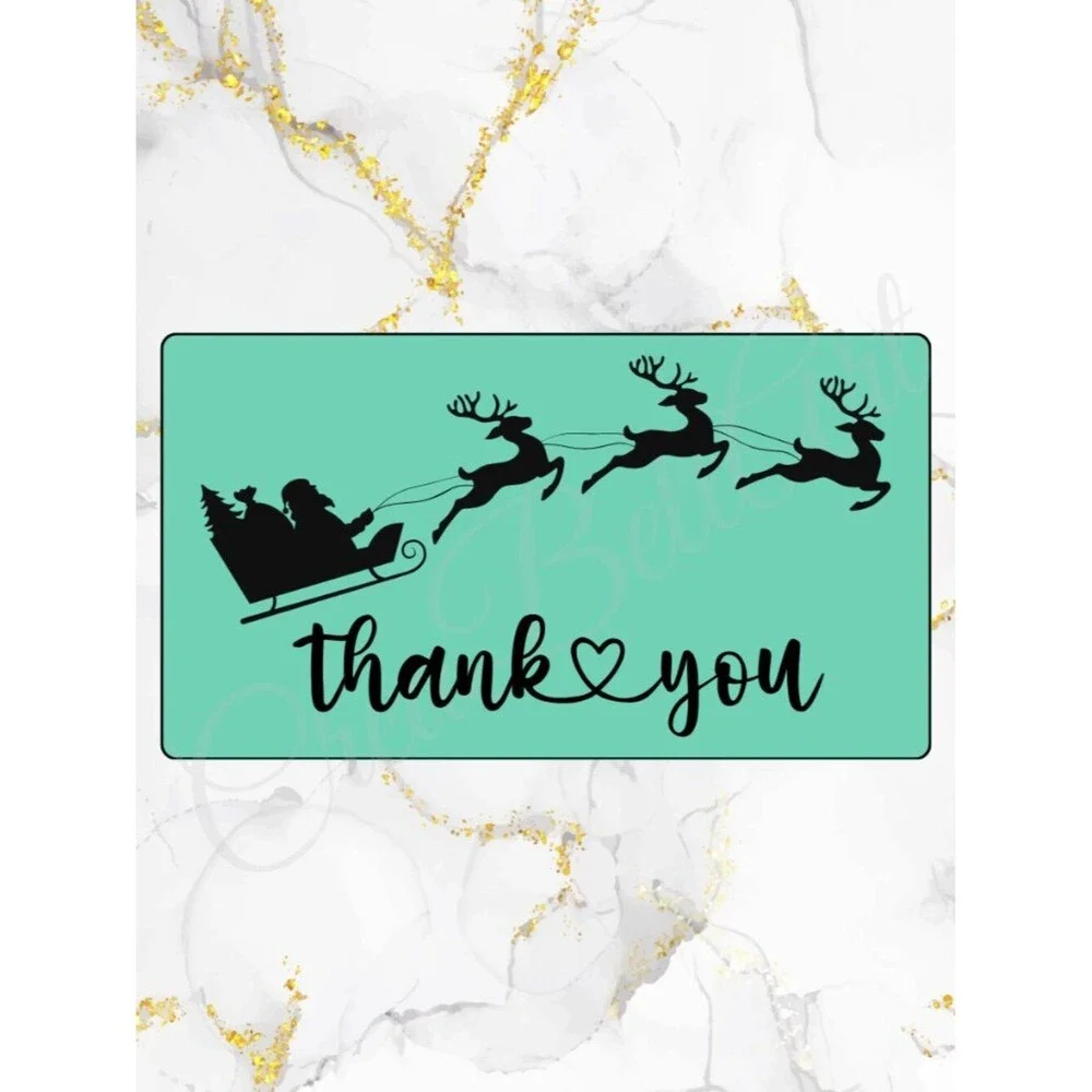 Christmas Thank You Stickers | Holiday Design | Small Business Packaging